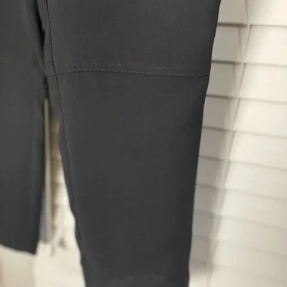 Derek Lam Design Nation Pants Black Pleated Dress Cropped Career Sz 12 - Picture 3 of 9